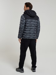 Mountain Warehouse Dark Black Seasons II Mens Water Resistant Padded Jacket - Image 2 of 9