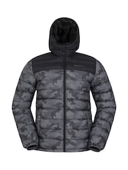 Mountain Warehouse Dark Black Seasons II Mens Water Resistant Padded Jacket - Image 5 of 9