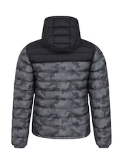 Mountain Warehouse Dark Black Seasons II Mens Water Resistant Padded Jacket - Image 6 of 9