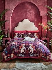 Joe Browns Purple Hypnotic Horses Reversible Bed Set - Image 1 of 6