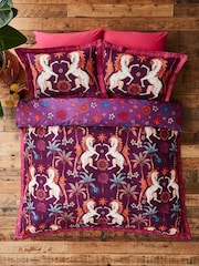 Joe Browns Purple Hypnotic Horses Reversible Bed Set - Image 2 of 6
