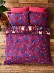 Joe Browns Purple Hypnotic Horses Reversible Bed Set - Image 3 of 6