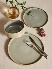 12 Pieces Joni Reactive Glaze Cina Set - Image 1 of 4