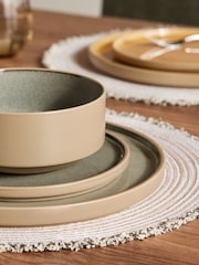 12 Pieces Joni Reactive Glaze Cina Set - Image 3 of 4