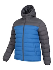 Mountain Warehouse Light Blue Seasons II Mens Water Resistant Padded Jacket - Image 5 of 7