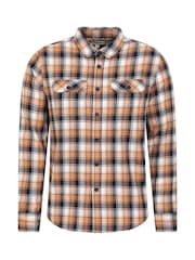 Mountain Warehouse Yellow 100% Cotton Trace Mens Flannel Long Sleeve Shirt - Image 1 of 5