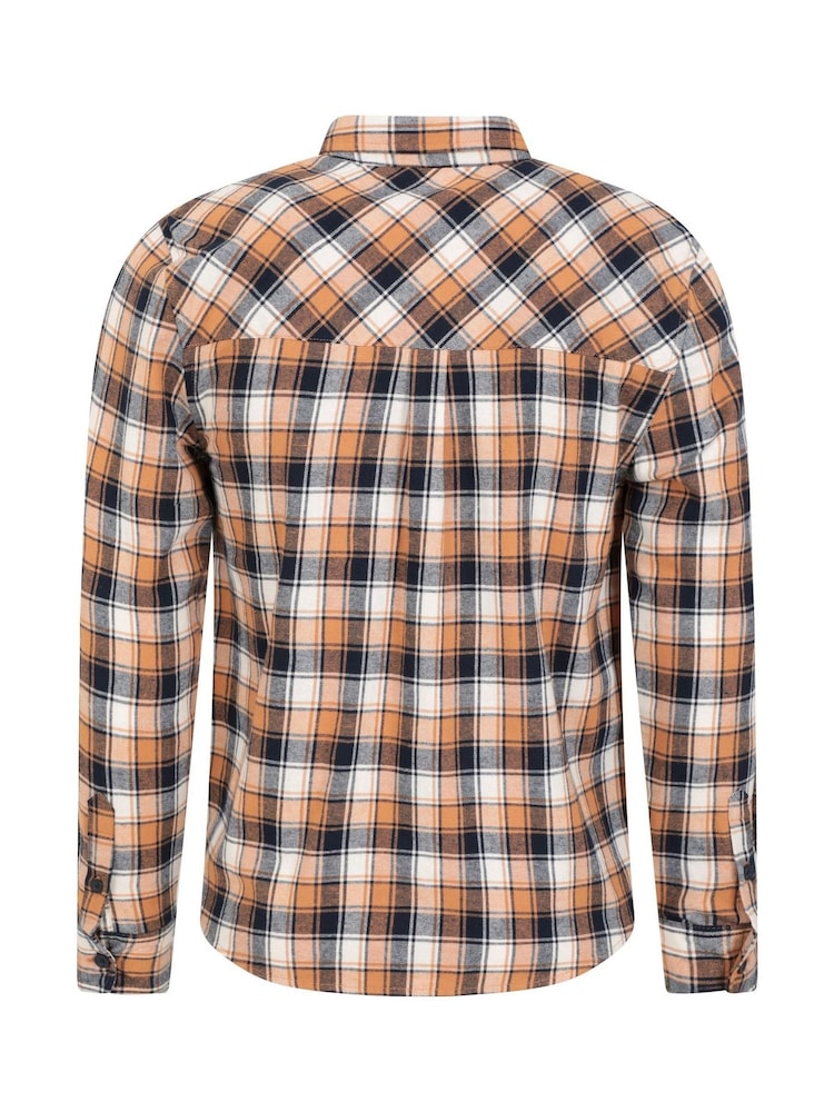 Mountain Warehouse Yellow 100% Cotton Trace Mens Flannel Long Sleeve Shirt - Image 2 of 5