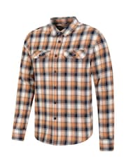 Mountain Warehouse Yellow 100% Cotton Trace Mens Flannel Long Sleeve Shirt - Image 3 of 5