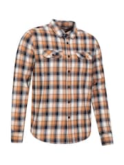 Mountain Warehouse Yellow 100% Cotton Trace Mens Flannel Long Sleeve Shirt - Image 4 of 5