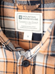 Mountain Warehouse Yellow 100% Cotton Trace Mens Flannel Long Sleeve Shirt - Image 5 of 5