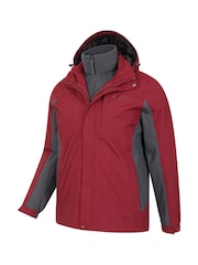 Rojo - Mountain Warehouse Thunderstorm Mens Waterproof 3-In-1 Jacket - Imagen 5 de 5