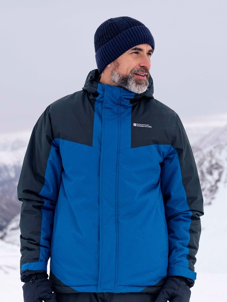 Mountain Warehouse Blue Dusk III Mens Water Resistant Ski Jacket - Image 1 of 5