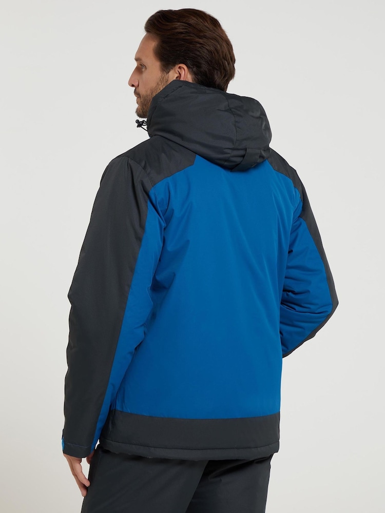 Mountain Warehouse Blue Dusk III Mens Water Resistant Ski Jacket - Image 2 of 5