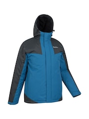 Mountain Warehouse Blue Dusk III Mens Water Resistant Ski Jacket - Image 4 of 5