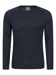 Mountain Warehouse Dark Blue Talus Mens Round Neck Thermal Top - Image 1 of 3