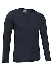 Mountain Warehouse Dark Blue Talus Mens Round Neck Thermal Top - Image 3 of 3