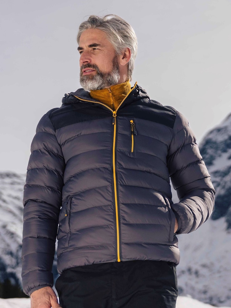 Mountain Warehouse Grey Link Mens Water Resistant Padded Jacket - Image 1 of 5