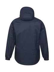 Синий - Mountain Warehouse Bracken Extreme Mens Waterproof 3-In-1 Jacket - Image 3 of 6