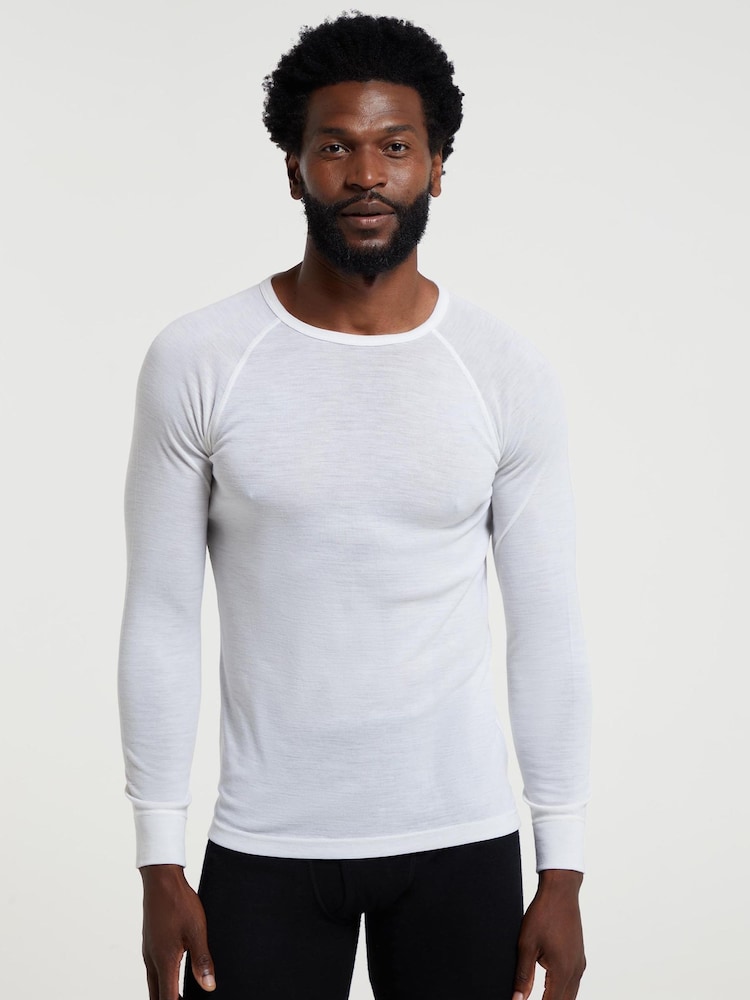 Mountain Warehouse White Merino Mens Round Neck Thermal Top - Image 2 of 4