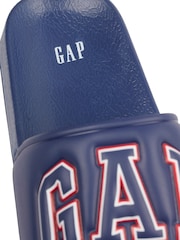 Gap Navy Blue Kids Austin Logo Sliders - Image 4 of 5