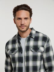 Mountain Warehouse Green 100% Cotton Trace Mens Flannel Long Sleeve Shirt - Image 3 of 5