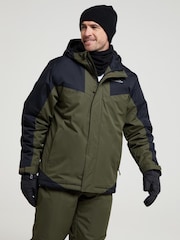 Mountain Warehouse Green Dusk III Mens Water Resistant Ski Jacket - Image 1 of 6