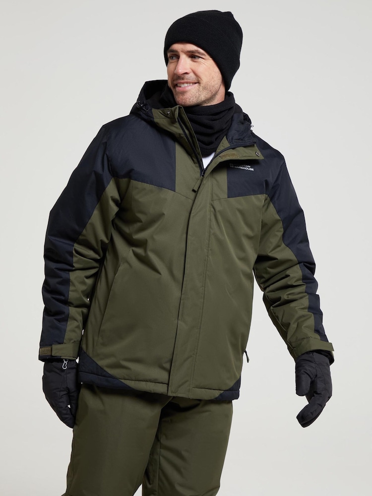 Mountain Warehouse Green Dusk III Mens Water Resistant Ski Jacket - Image 1 of 6