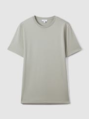 Reiss Pistachio Bless Cotton Crew Neck T-Shirt - Image 2 of 7