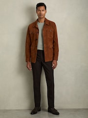 Reiss Pistachio Bless Cotton Crew Neck T-Shirt - Image 5 of 7