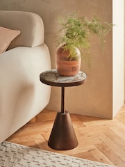 Gold Agate Inlay Side Table - Image 1 of 5