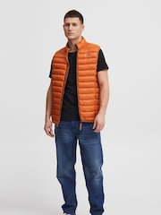 Blend Brown Lightweight Romsey Puffer Gilet - Image 3 of 5