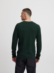 Blend Green Textured Crew Neck Knitted Pullover Sweater - Image 2 of 5