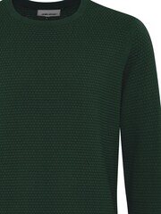Blend Green Textured Crew Neck Knitted Pullover Sweater - Image 5 of 5
