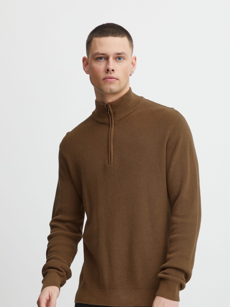 Brun - Blend Codford Lättstickad Hög ståkrage Pullover 100% Jumper - Bild 1 av 1 Brun - Blend Codford Lättstickad Hög ståkrage Pullover 100% Jumper - Bild 1 av 1