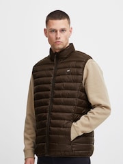 Blend Brown Light Lightweight Romsey Puffer Gilet - Image 1 of 5