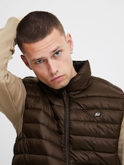 Blend Brown Light Lightweight Romsey Puffer Gilet - Image 4 of 5
