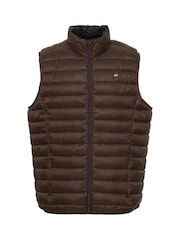 Blend Brown Light Lightweight Romsey Puffer Gilet - Image 5 of 5