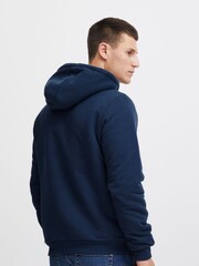 Blend Blue Fleece Lined Zip Through Hoodie - Image 2 of 5