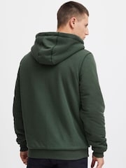 Blend Green Fleece Lined Zip Through Hoodie - Image 2 of 5