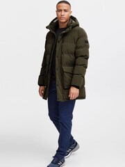 Blend Green Quilted Parka Jacket with Hood - Image 3 of 5
