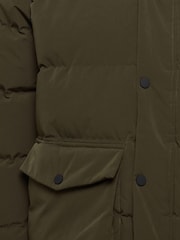 Blend Green Quilted Parka Jacket with Hood - Image 5 of 5