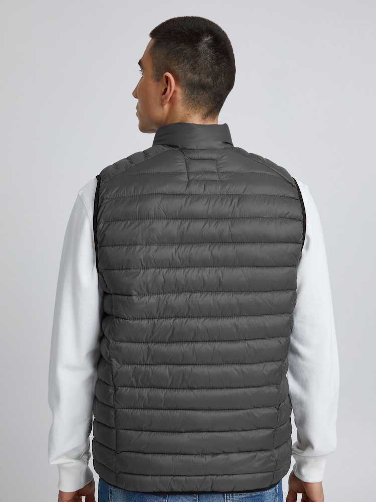 Blend Grey Lightweight Romsey Puffer Gilet - Image 2 of 5