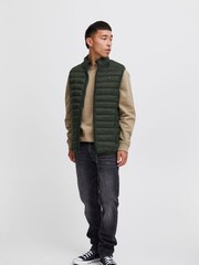 Blend Green Lightweight Romsey Puffer Gilet - Image 3 of 5