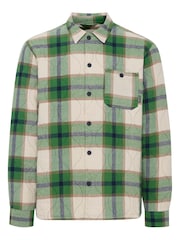Blend Green Quilted Checked Shacket - Image 4 of 5
