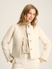 Joules Hampstead Cream Boucle Jacket - Image 1 of 1