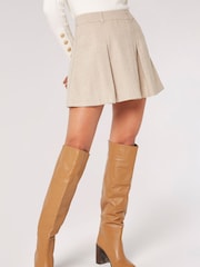 Apricot Cream Rara Pleat Herringbone Skirt - Image 2 of 4