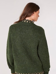 Apricot Green Chunky Rib Boxy Jumper - Image 2 of 4