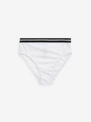 River Island Black Girls Multipack of 6 Foil Script Briefs - Image 4 of 5