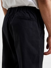 French Connection Black Military 100% Cotton Tapered Chino Trousers - Image 4 of 7