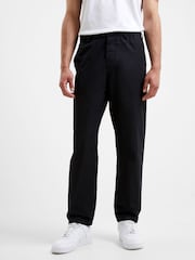 French Connection Black Military 100% Cotton Tapered Chino Trousers - Image 7 of 7